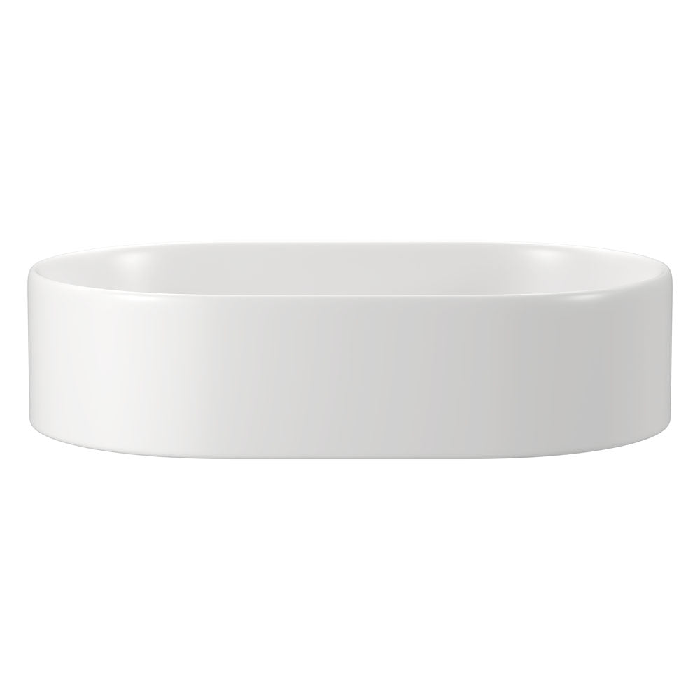 Fienza Aluca Pill Above Counter Basin 510 x 310 x 120mm, Matte White