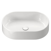 Fienza Aluca Pill Above Counter Basin 510 x 310 x 120mm, Gloss White