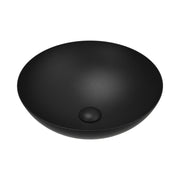 Fienza Aluca Slim Edge Basin 400mm Ceramic Above Counter, Matte Black