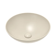 Fienza Aluca Slim Edge Basin 400mm Ceramic Above Counter, Matte Khaki