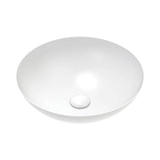 Fienza Aluca Slim Edge Basin 400mm Ceramic Above Counter, Matte White