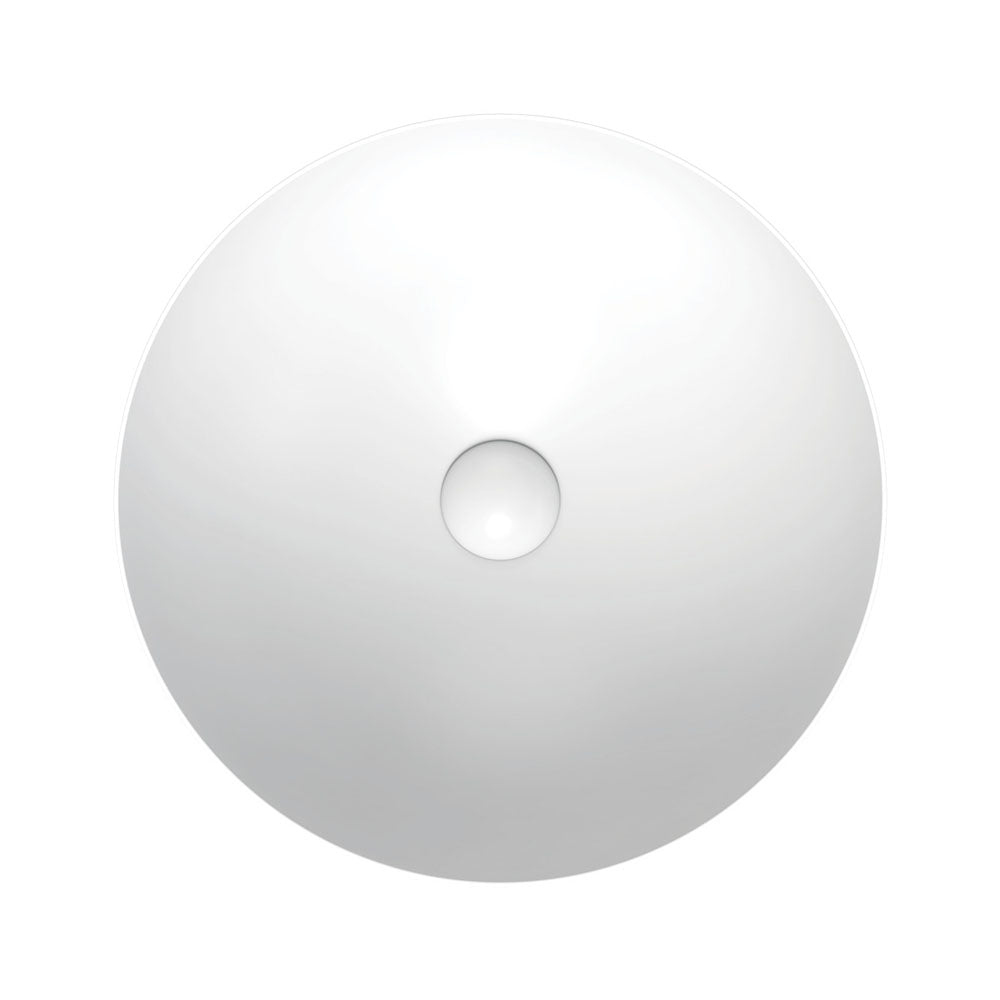 Fienza Aluca Slim Edge Basin 400mm Ceramic Above Counter, Matte White