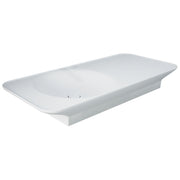 Fienza RAK Valet Wall Hung Basin 1120 x 505mm Left Bowl NTH No Overflow, Matte White