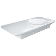 Fienza RAK Valet Wall Hung Basin 1120 x 505mm Right Bowl NTH No Overflow, Alpine Gloss White