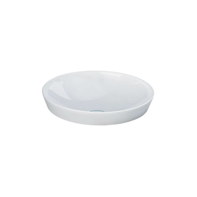 Fienza RAK Variant Semi-Inset Round Basin 360mm No Overflow, Alpine Gloss White