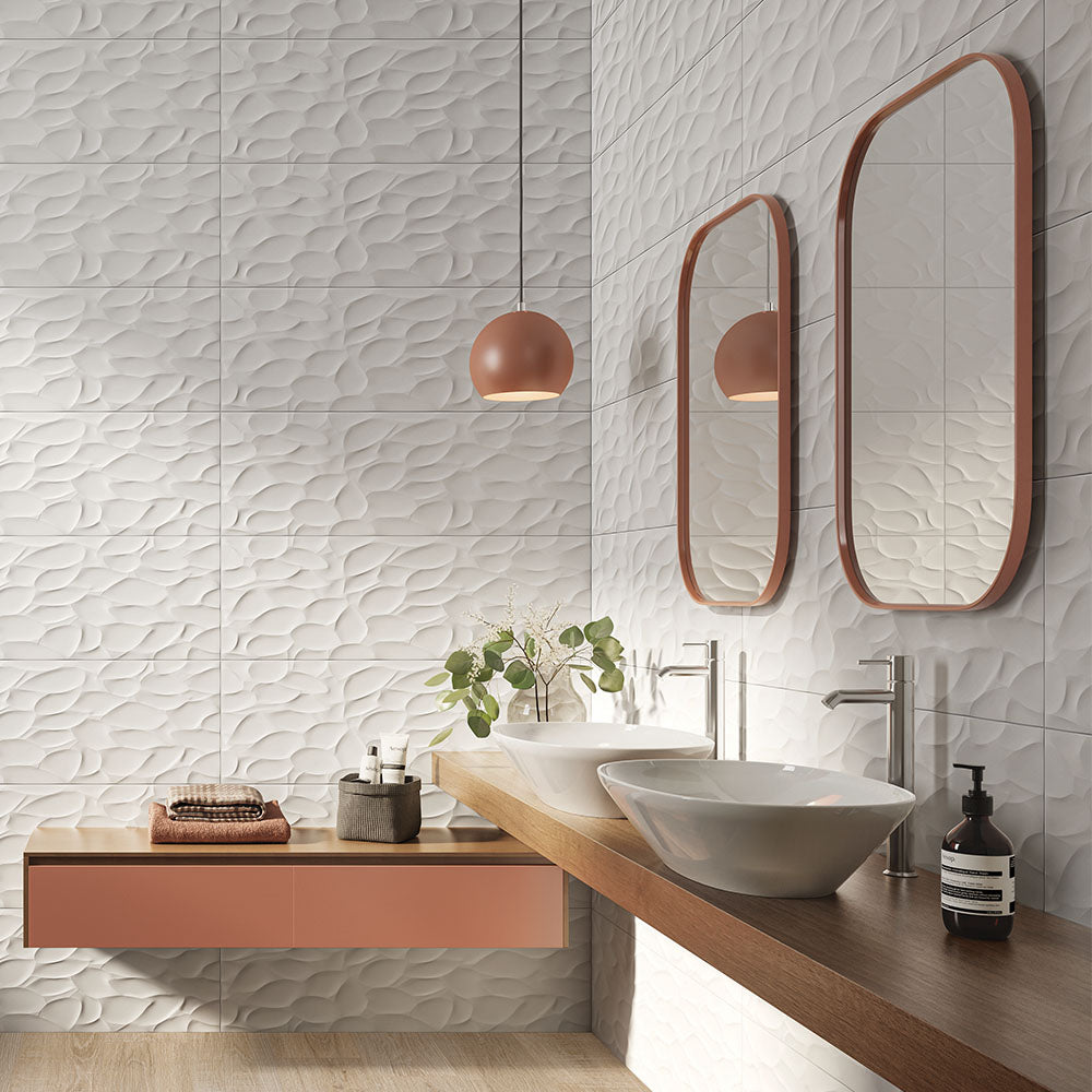 Fienza RAK Variant Above Counter Oval Basin 600 x 360mm No Overflow, Alpine Gloss White