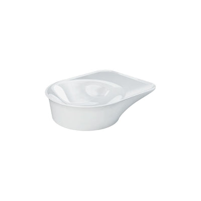 Fienza RAK Valet Above Counter Round Bowl Basin 480 x 360mm No Overflow, Alpine Gloss White