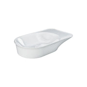Fienza RAK Valet Above Counter Oval Bowl Basin 640 x 360mm No Overflow, Alpine Gloss White