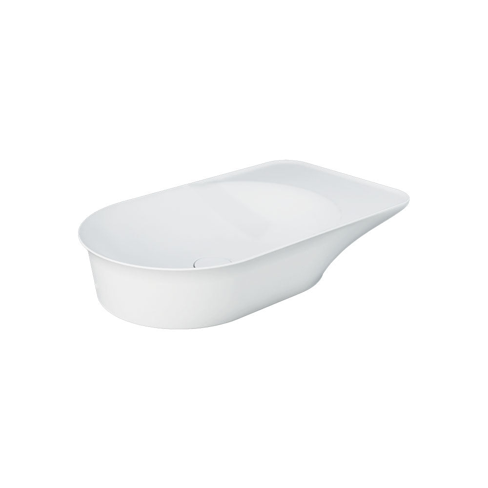 Fienza RAK Valet Above Counter Oval Bowl Basin 640 x 360mm No Overflow, Matte White
