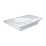 Fienza RAK Valet Wall Hung Basin 920 x 505mm Left Bowl NTH No Overflow, Alpine Gloss White