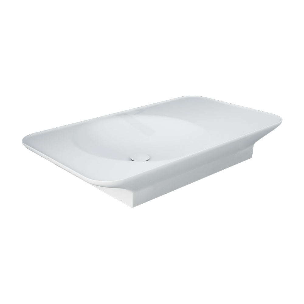 Fienza RAK Valet Wall Hung Basin 920 x 505mm Left Bowl NTH No Overflow, Matte White
