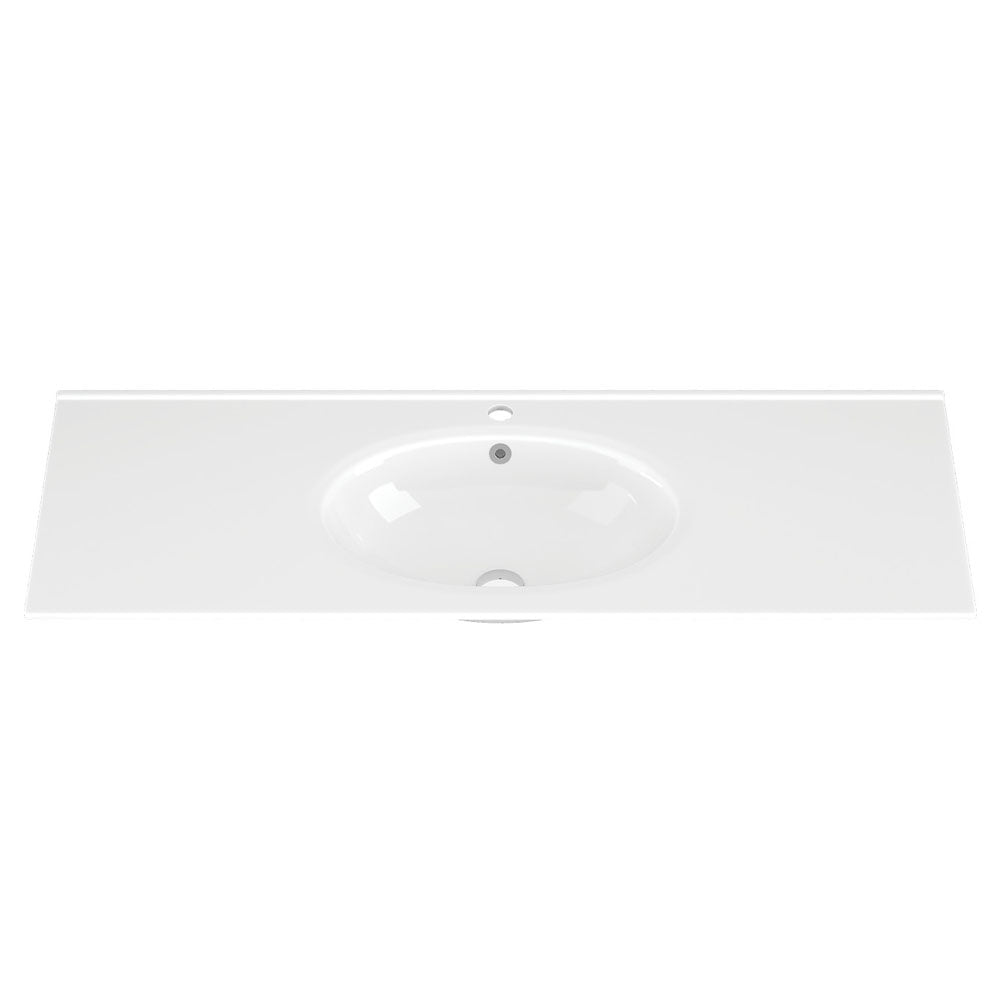 Fienza Rotondo Ceramic 1200 Basin Oval, Gloss White
