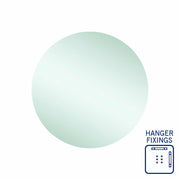 Thermogroup Rio Polished Edge Round Mirror - 600mmØ with Hangers