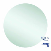 Thermogroup Rio Polished Edge Round Mirror - 800mmØ Glue-to-Wall
