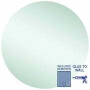 Thermogroup Rio Polished Edge Round Mirror - 900mmØ Glue-to-Wall and Demister