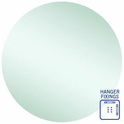 Thermogroup Rio Polished Edge Round Mirror - 900mmØ with Hangers