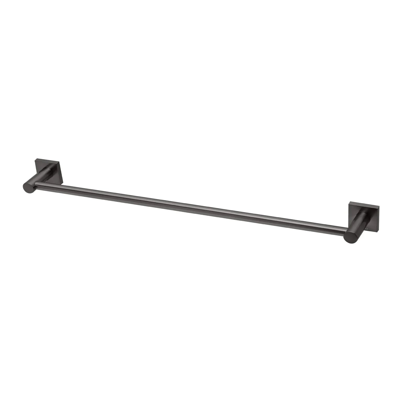 Phoenix Radii Single Towel Rail 600mm Square Plate