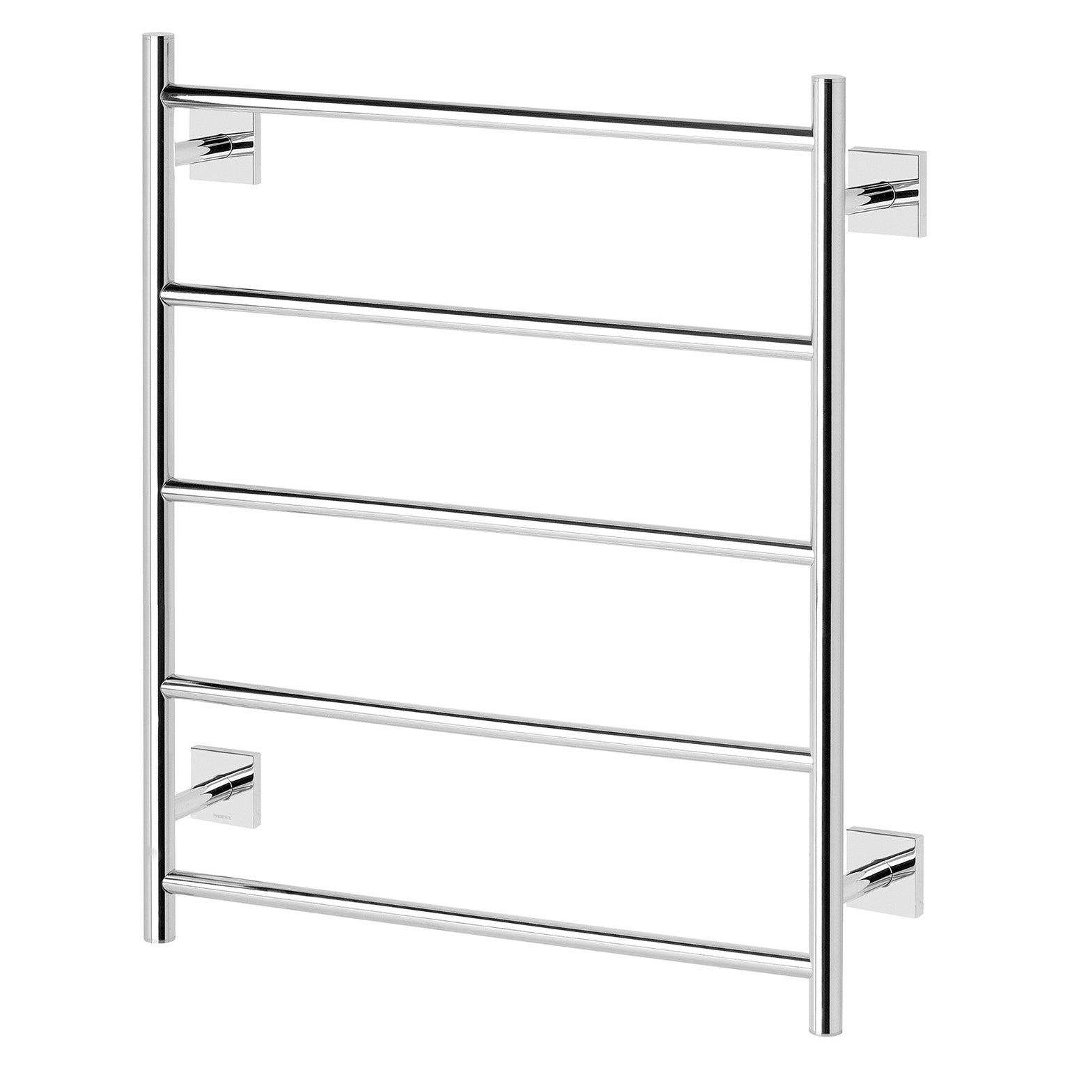 Phoenix Radii Towel Ladder 550 x 740mm Square Plate, Chrome