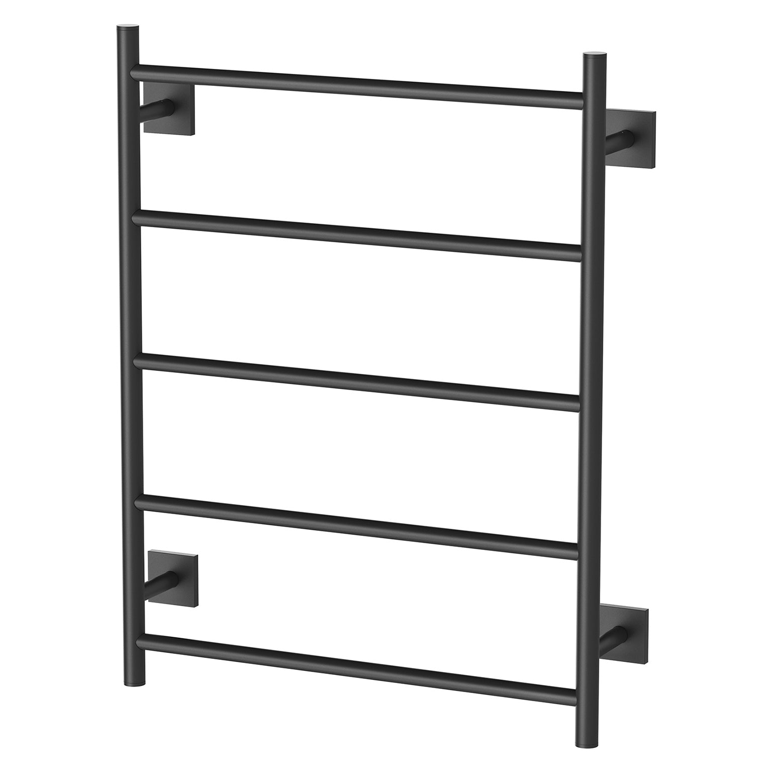 Phoenix Radii Towel Ladder 550 x 740mm Square Plate, Matte Black