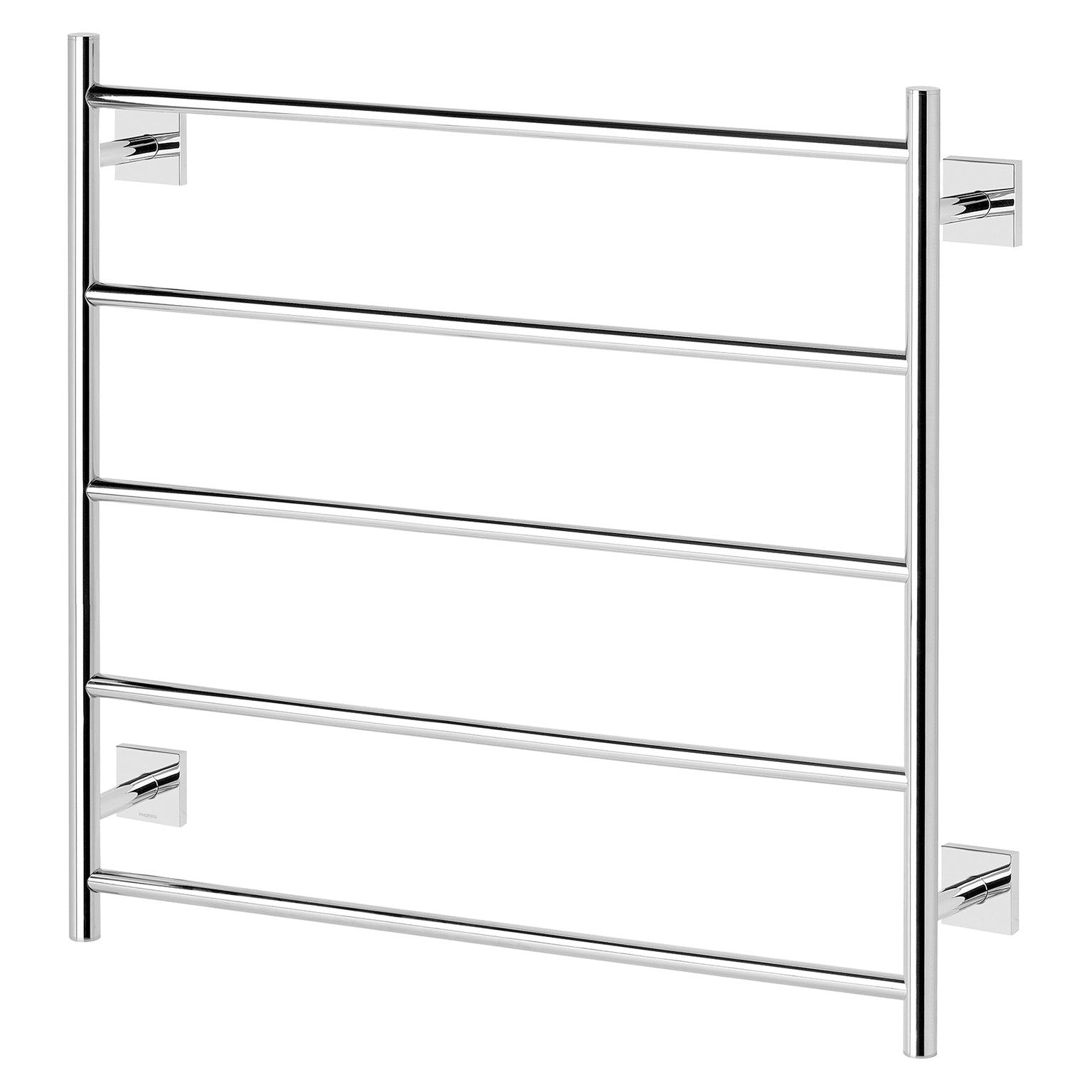 Phoenix Radii Towel Ladder 750 x 740mm Square Plate, Chrome