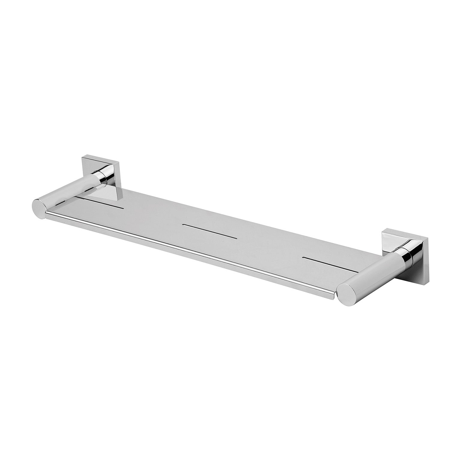 Phoenix Radii Metal Shelf Square Plate, Chrome
