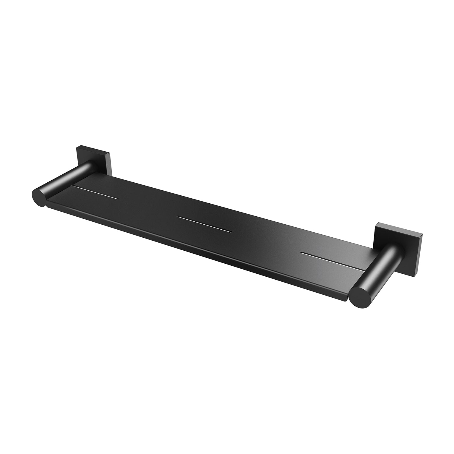 Phoenix Radii Metal Shelf Square Plate, Matte Black