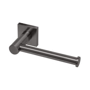 Phoenix Radii Toilet Roll Holder Square Plate, Brushed Carbon