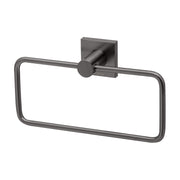 Phoenix Radii Hand Towel Holder Square Plate, Brushed Carbon