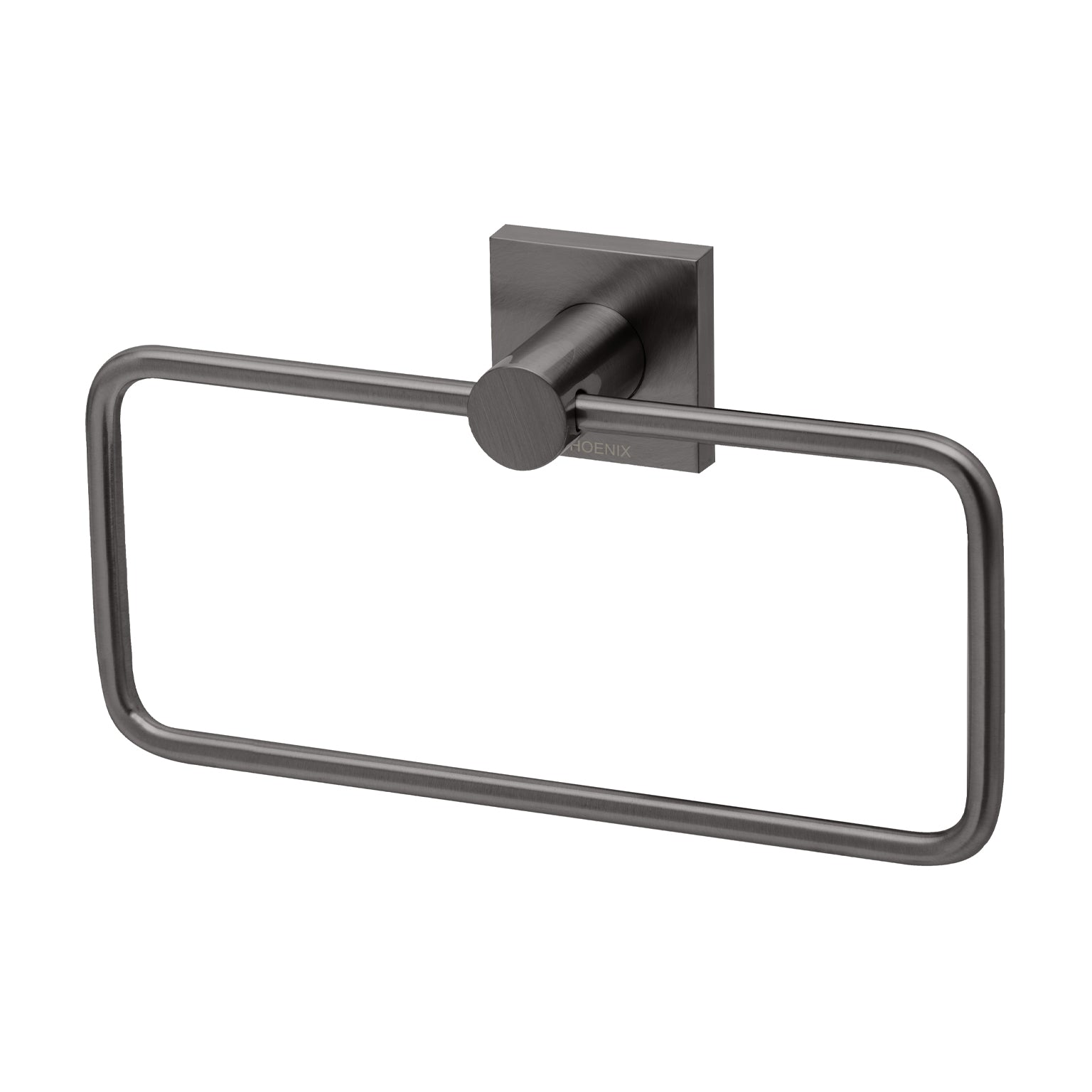 Phoenix Radii Hand Towel Holder Square Plate, Chrome