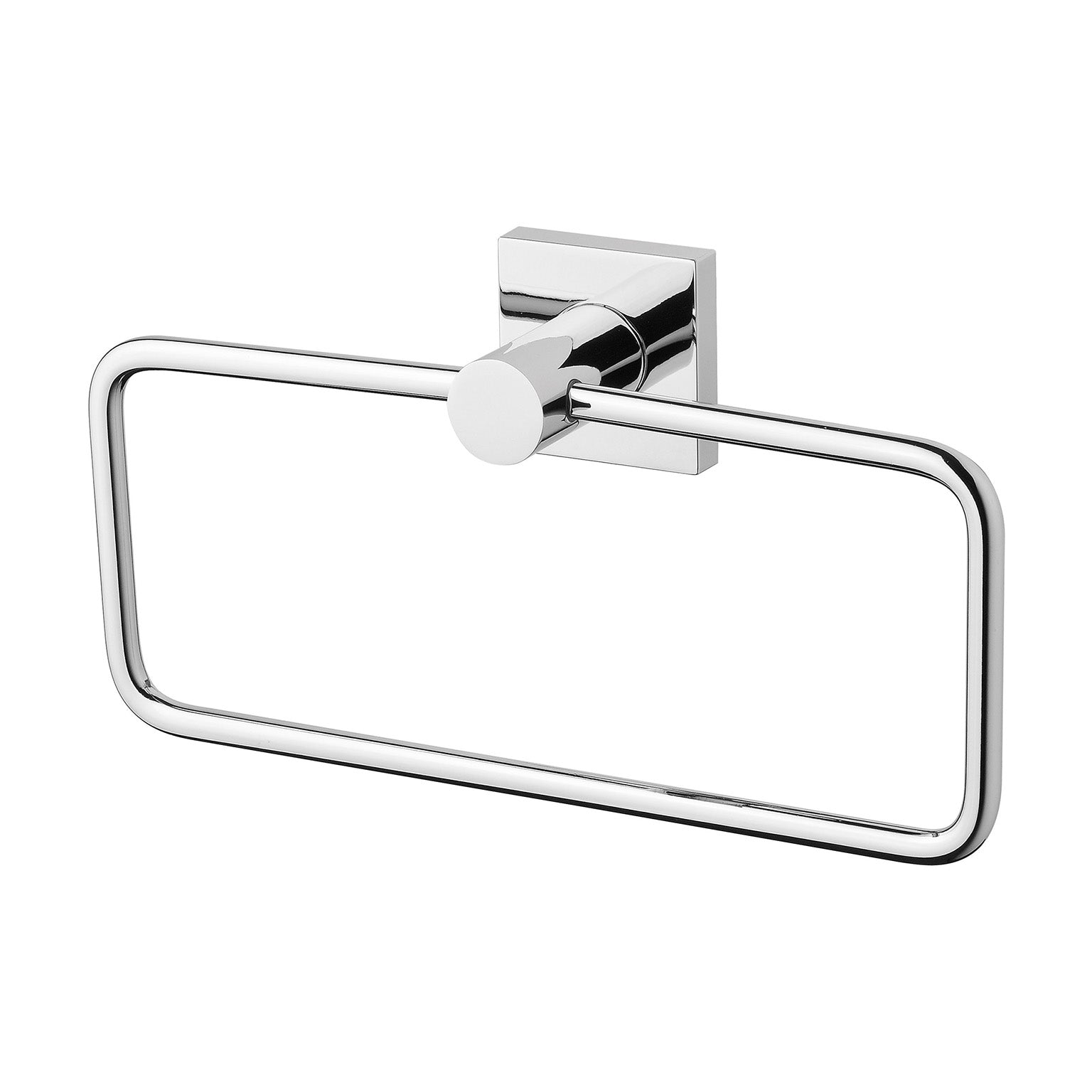 Phoenix Radii Hand Towel Holder Square Plate, Chrome