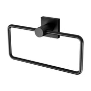 Phoenix Radii Hand Towel Holder Square Plate, Matte Black
