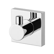 Phoenix Radii Robe Hook Square Plate, Chrome