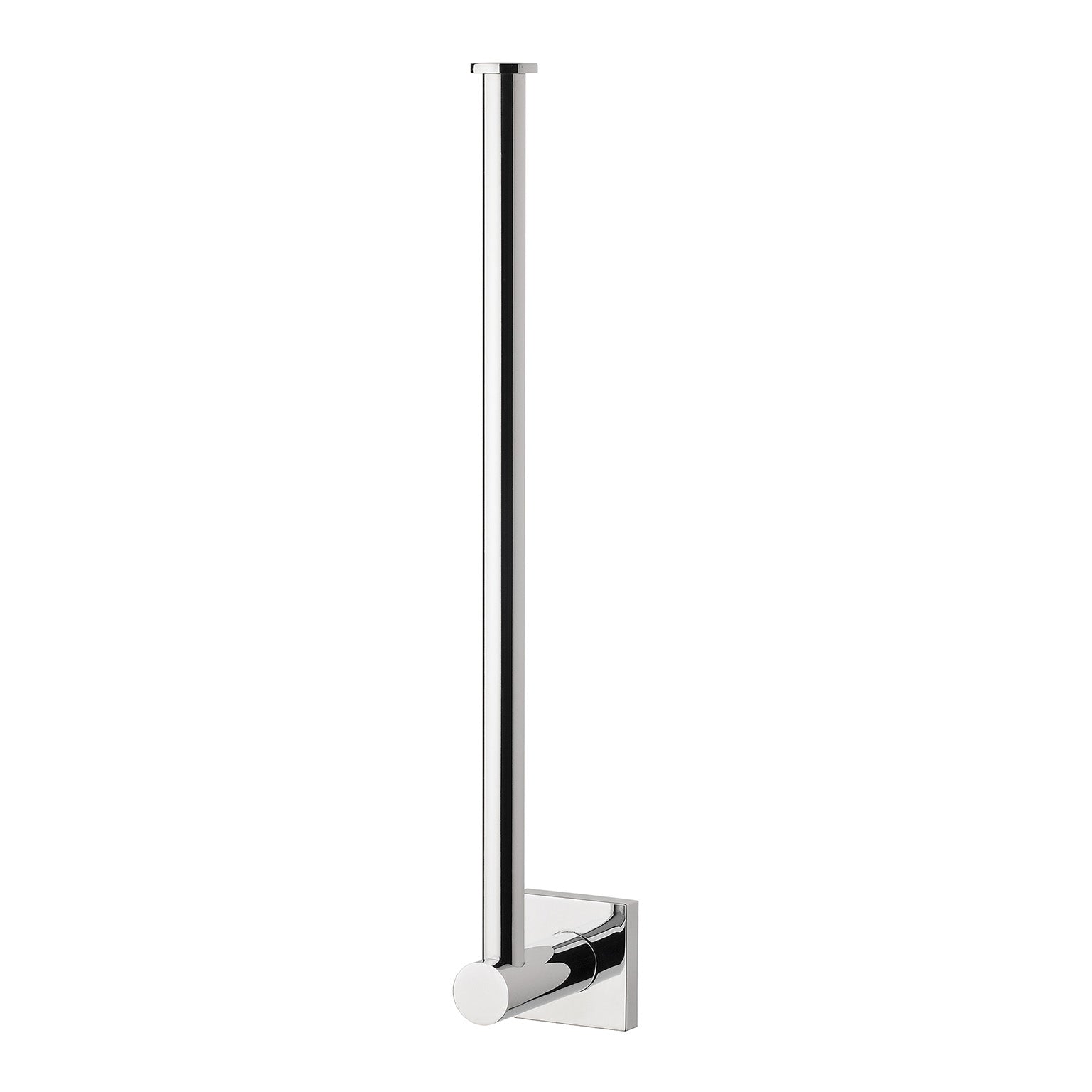 Phoenix Radii Spare Toilet Roll Holder Square Plate, Chrome