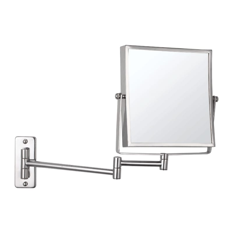 Thermogroup 1 & 5x Magnification Wall Mounted Shaving Mirror, 200 x 200mm, Chrome