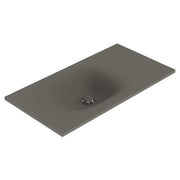 Fienza Satori 900 Moulded Concrete Basin Top Only 905 x 465 x 124mm, Warm Grey