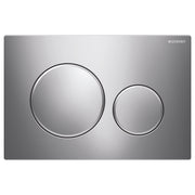 Fienza Sigma 20 Round Flush Button Plate Matte Trim, Chrome