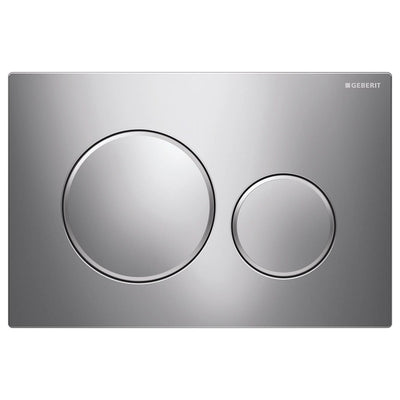 Fienza Sigma 20 Round Flush Button Plate Matte Trim, Chrome