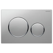 Fienza Sigma 20 Round Matte Flush Button Plate, Chrome