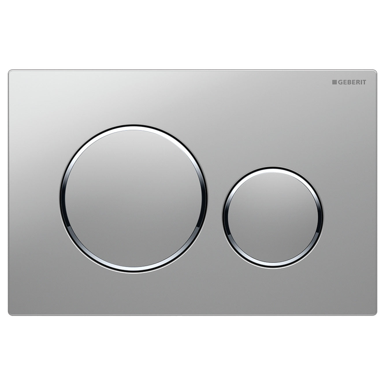 Fienza Sigma 20 Round Matte Flush Button Plate, Chrome