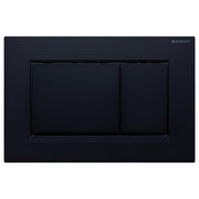 Fienza Sigma 30 Rectangular Button Flush Plate with Trim, Matte Black