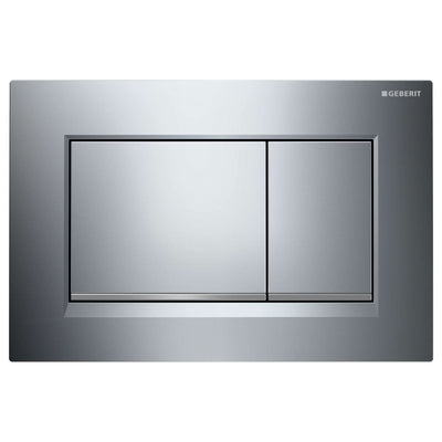 Fienza Sigma 30 Rectangular Flush Button Plate, Chrome