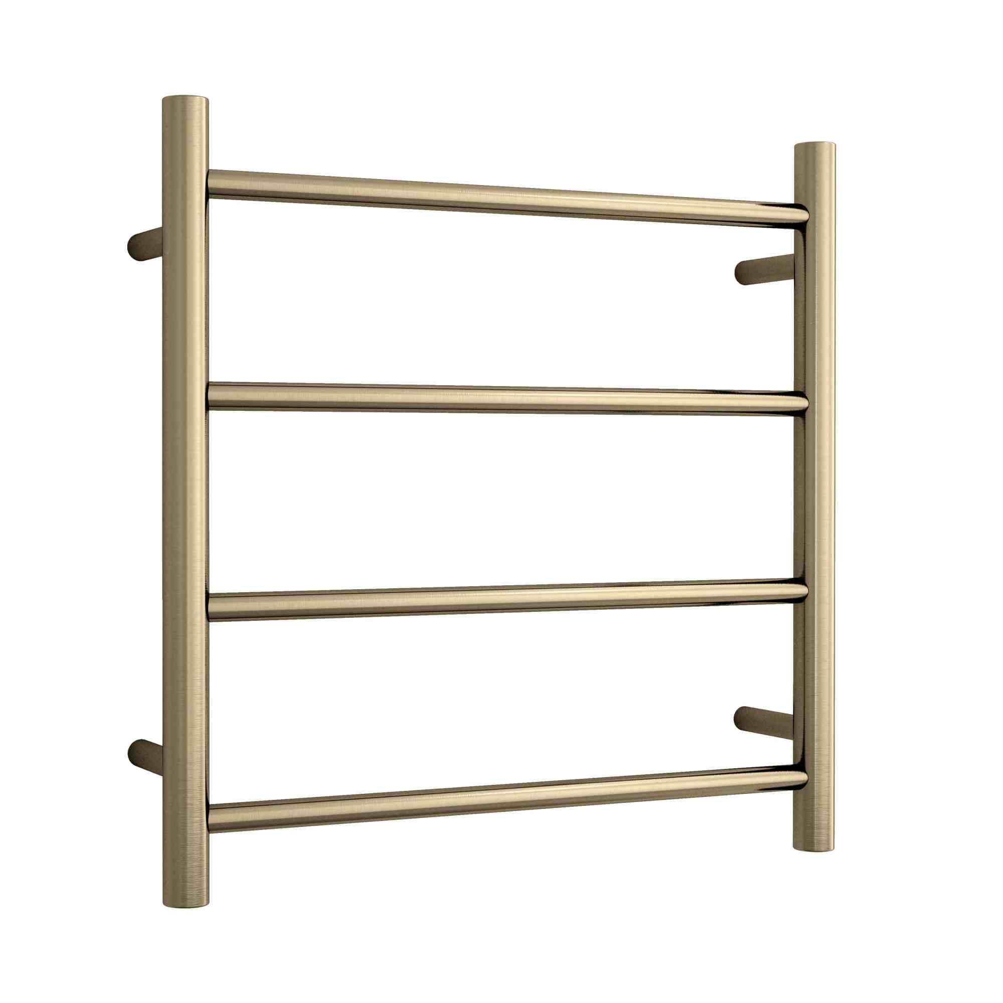 Thermogroup Thermorail Straight/Round 550x550x122mm 41Watts 4 Bars, Brushed Brass