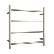 Thermogroup Thermorail Straight/Round 550x550x122mm 41Watts 4 Bars, Brushed Nickel