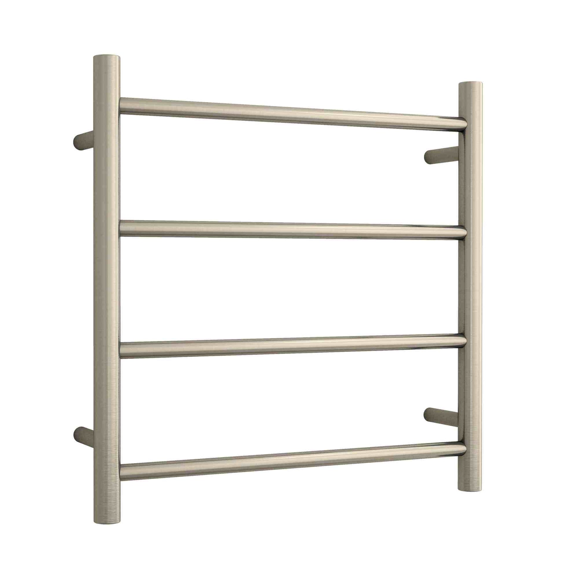 Thermogroup Thermorail Straight/Round 550x550x122mm 41Watts 4 Bars, Brushed Nickel