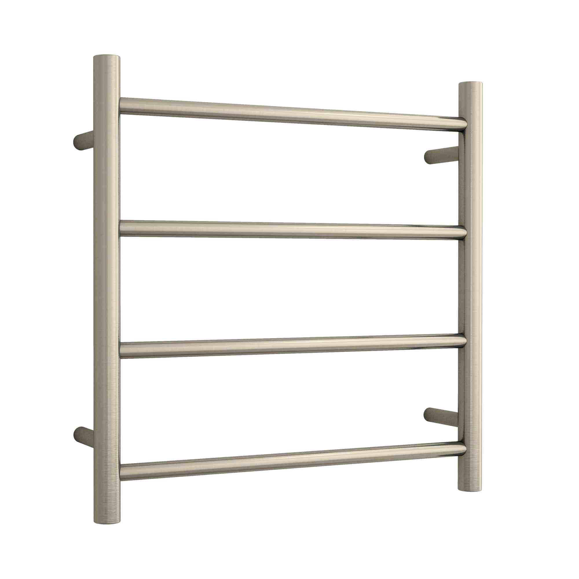 Thermogroup Thermorail Straight/Round 550x550x122mm 41Watts 4 Bars, Brushed Nickel