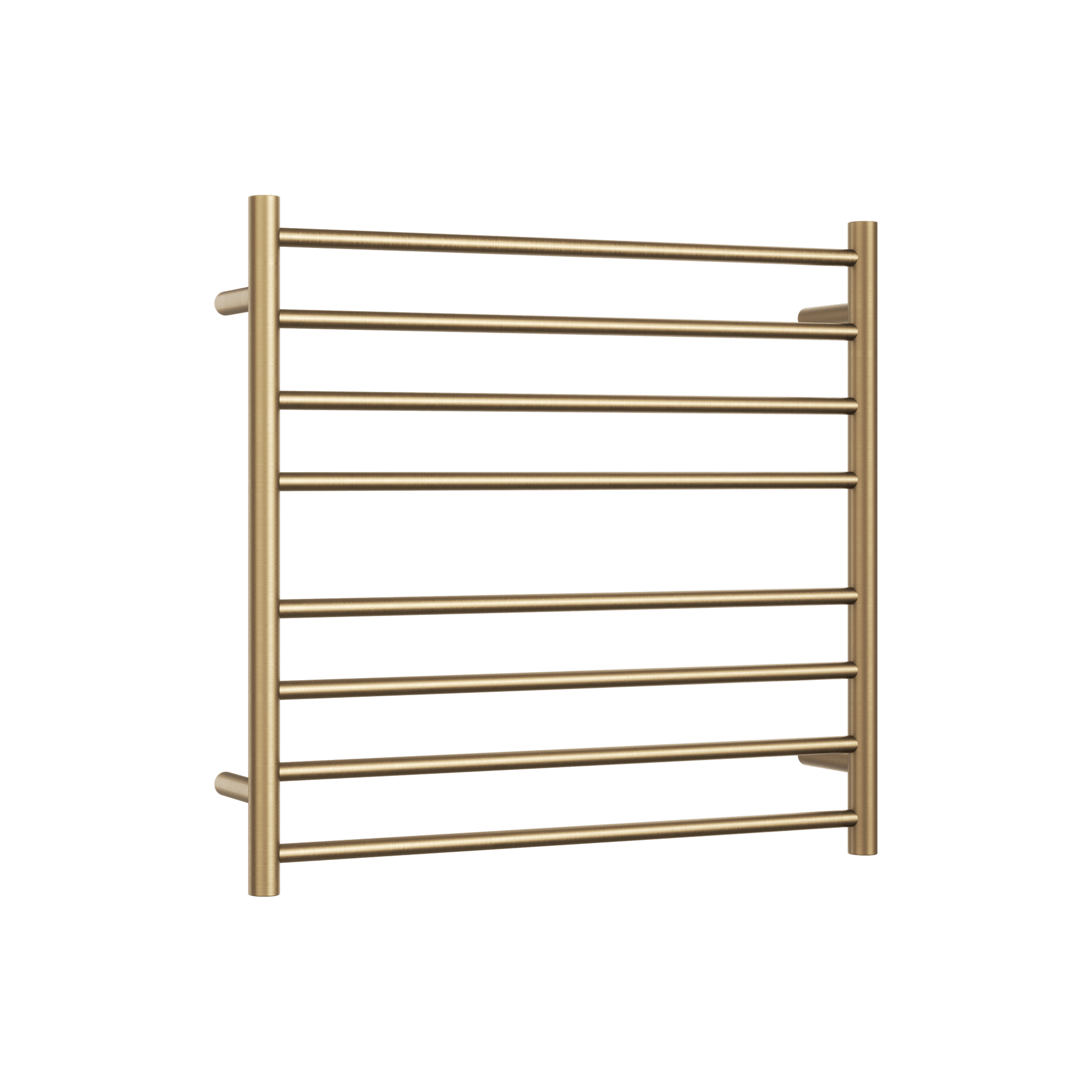 Thermogroup Thermorail Straight/Round 750x700x122mm 104Watts 8 Bars, Brushed Brass