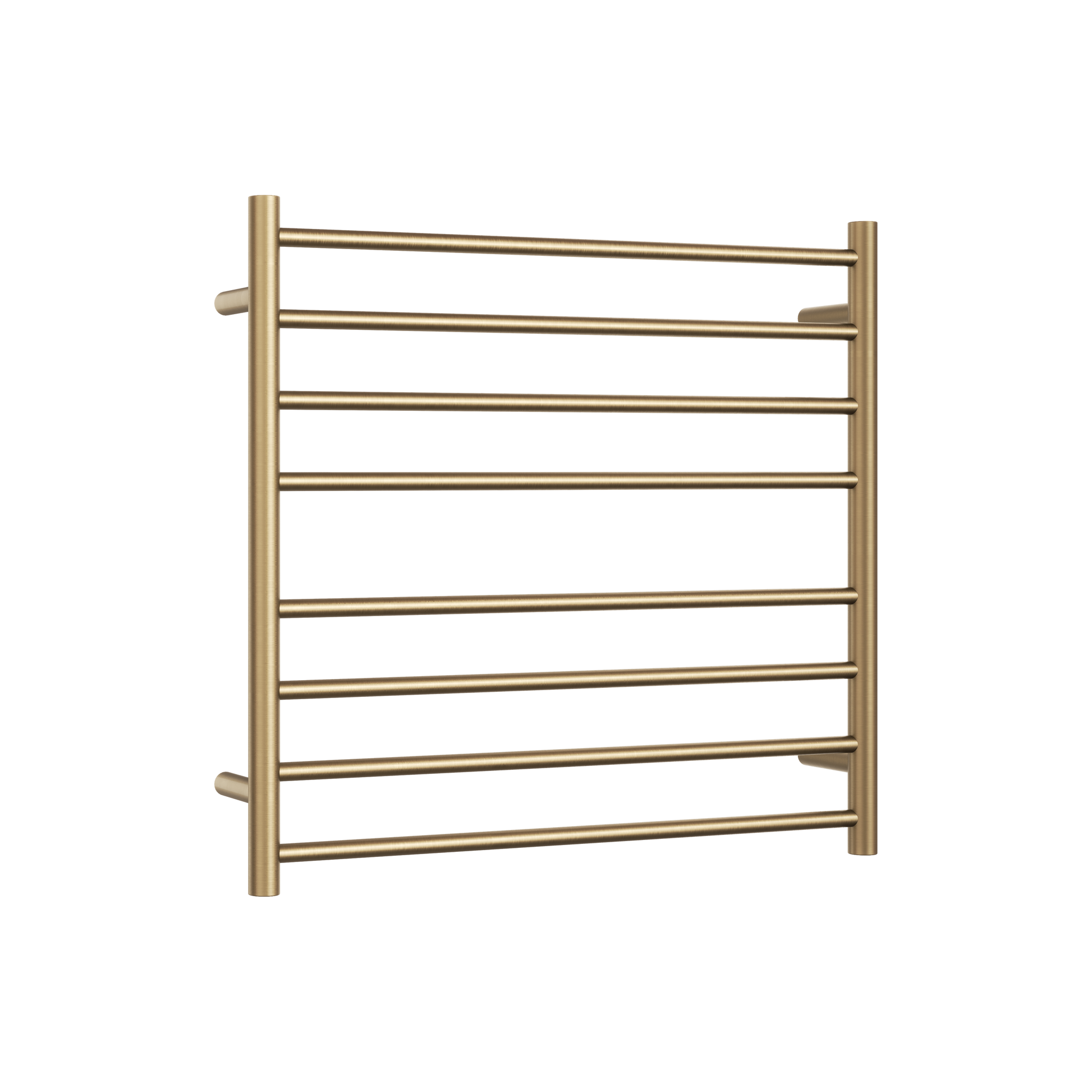 Thermogroup Thermorail Straight/Round 750x700x122mm 104Watts 8 Bars, Brushed Brass