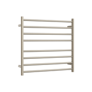 Thermogroup Thermorail Straight/Round 750x700x122mm 104Watts 8 Bars, Brushed Nickel