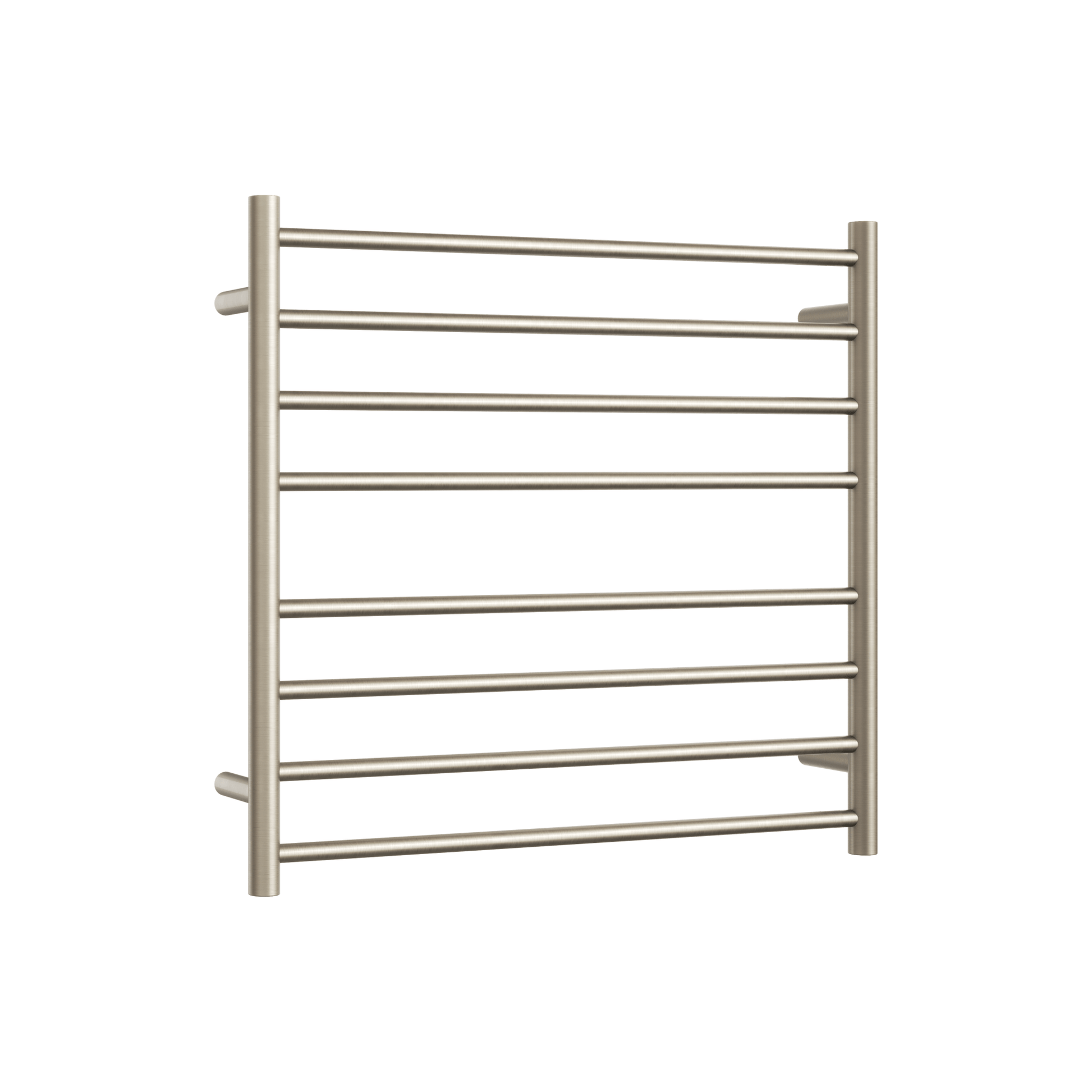 Thermogroup Thermorail Straight/Round 750x700x122mm 104Watts 8 Bars, Brushed Nickel