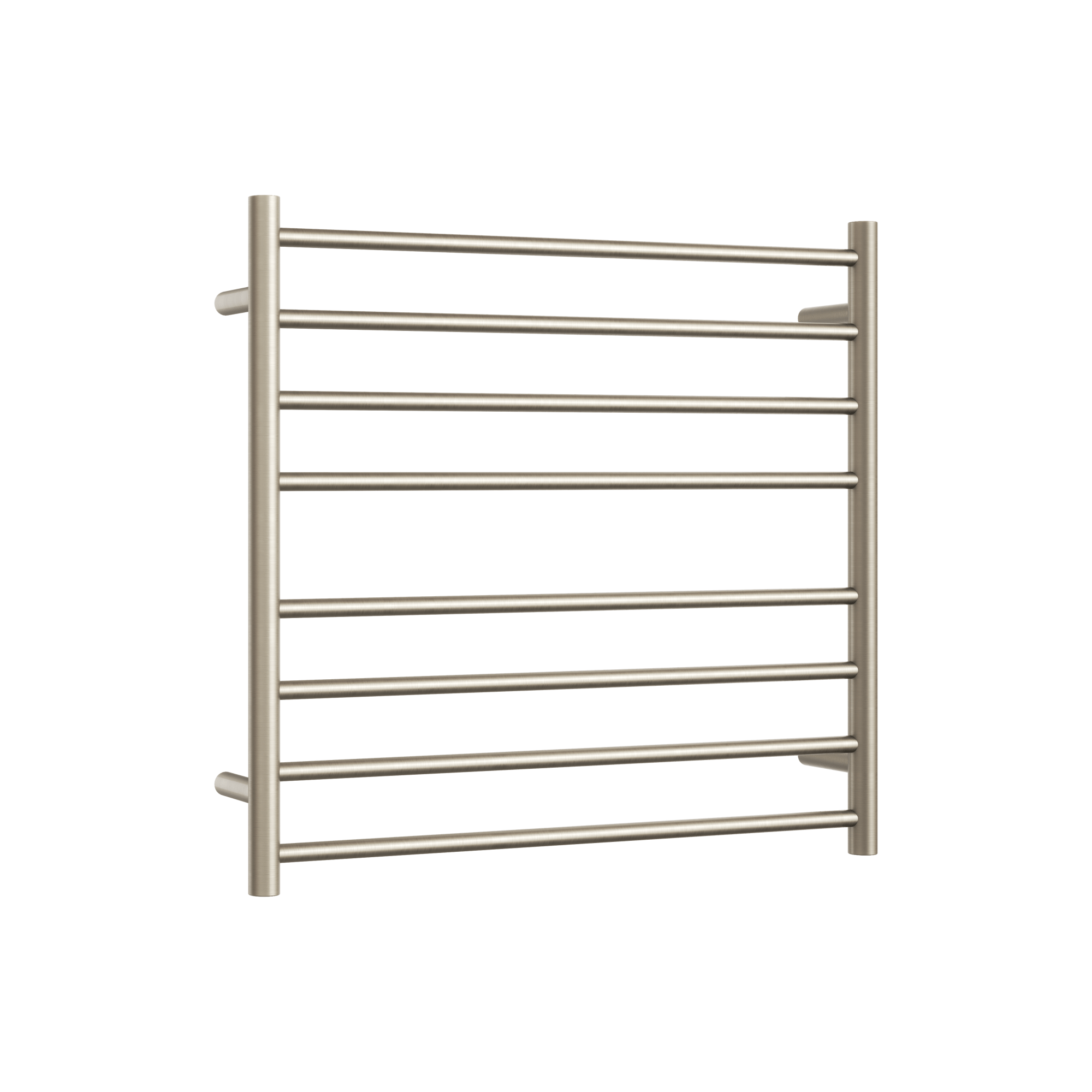 Thermogroup Thermorail Straight/Round 750x700x122mm 104Watts 8 Bars, Brushed Nickel